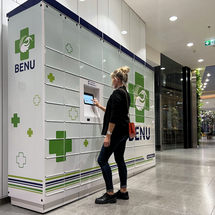 Self-service medicine dispensing boxes