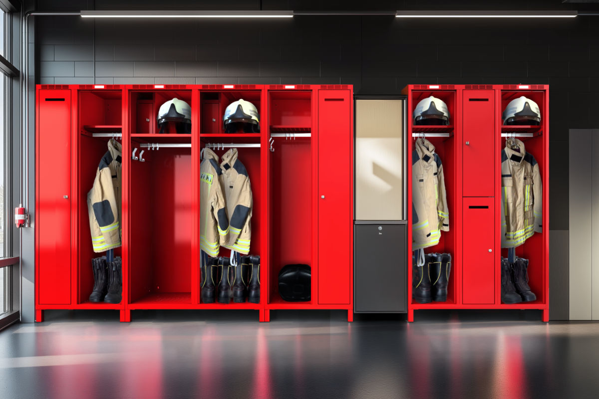 Lockers for firefighters