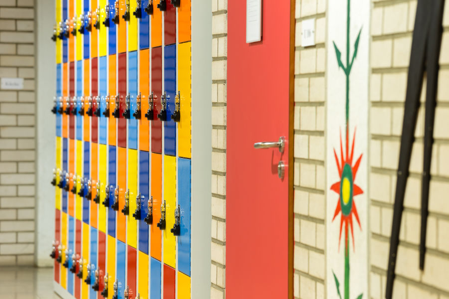 Lockers for schools in color