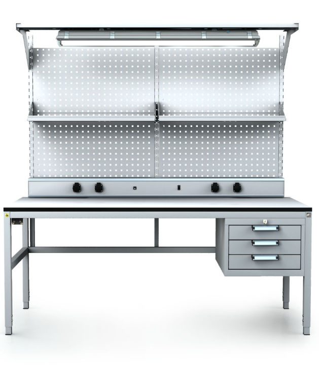 ESD antistatic workstations protect sensitive electronic devices from harmful electrostatic discharge. 